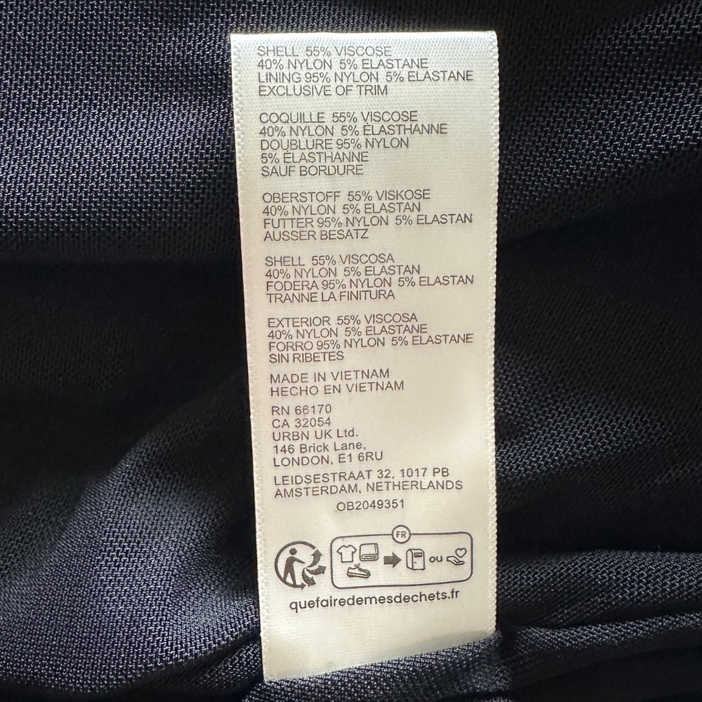 NWT Free People All Yours Black Mini Dress L - Picture 10 of 10